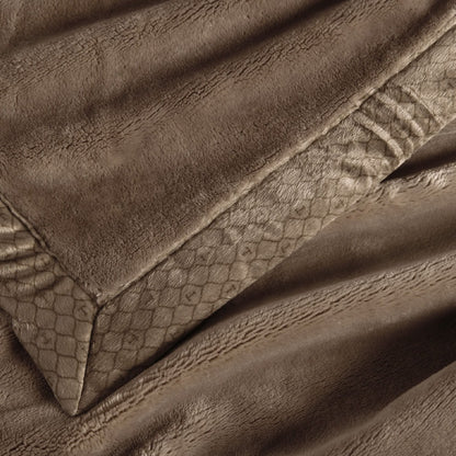 Cobertor Trussardi Piemontesi King Marrone 2,40 x 2,90cm