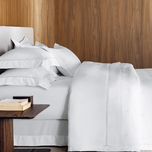 JOGO DE COLCHA VITALLE QUEEN 3 PCS BRANCO / ROSE 2,60x2,80cm