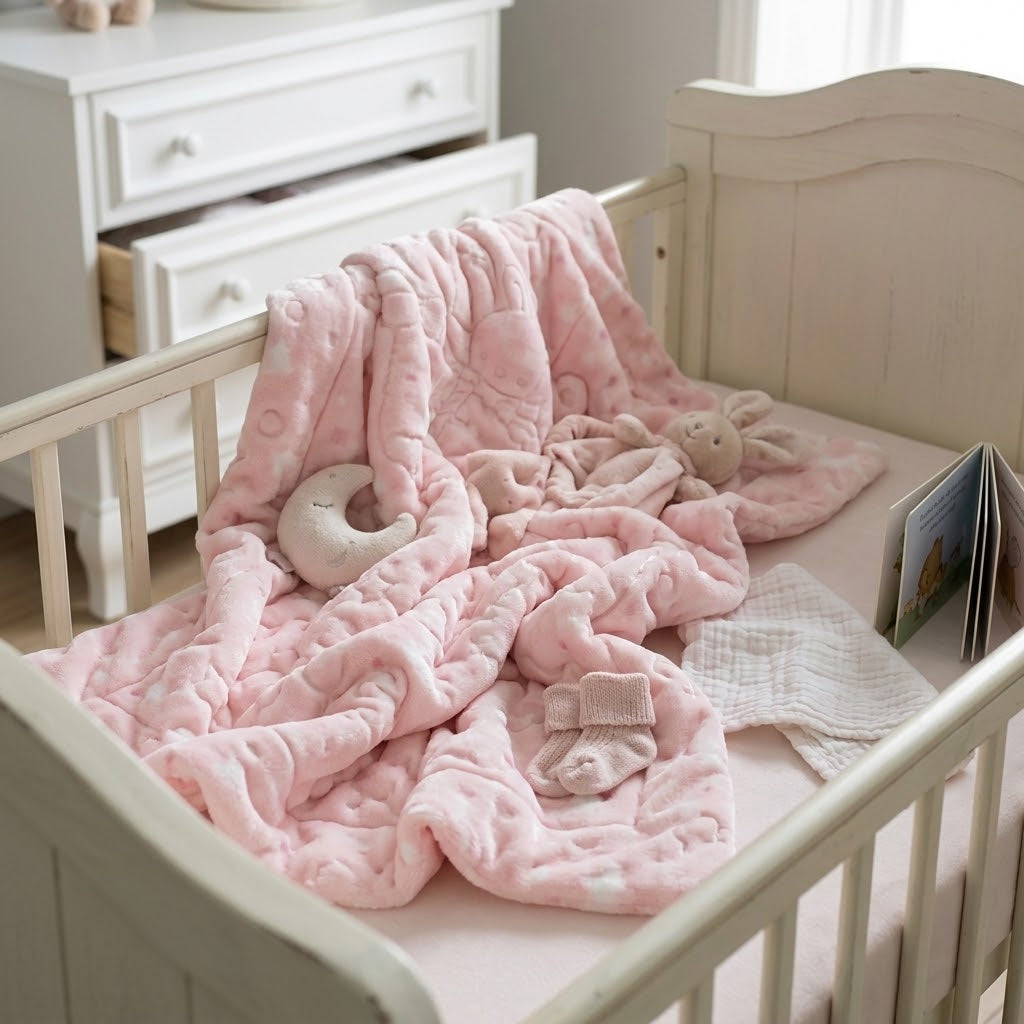 Cobertor Jolitex Infantil Dupla face Super Soft Rosa 1,10x1,40cm