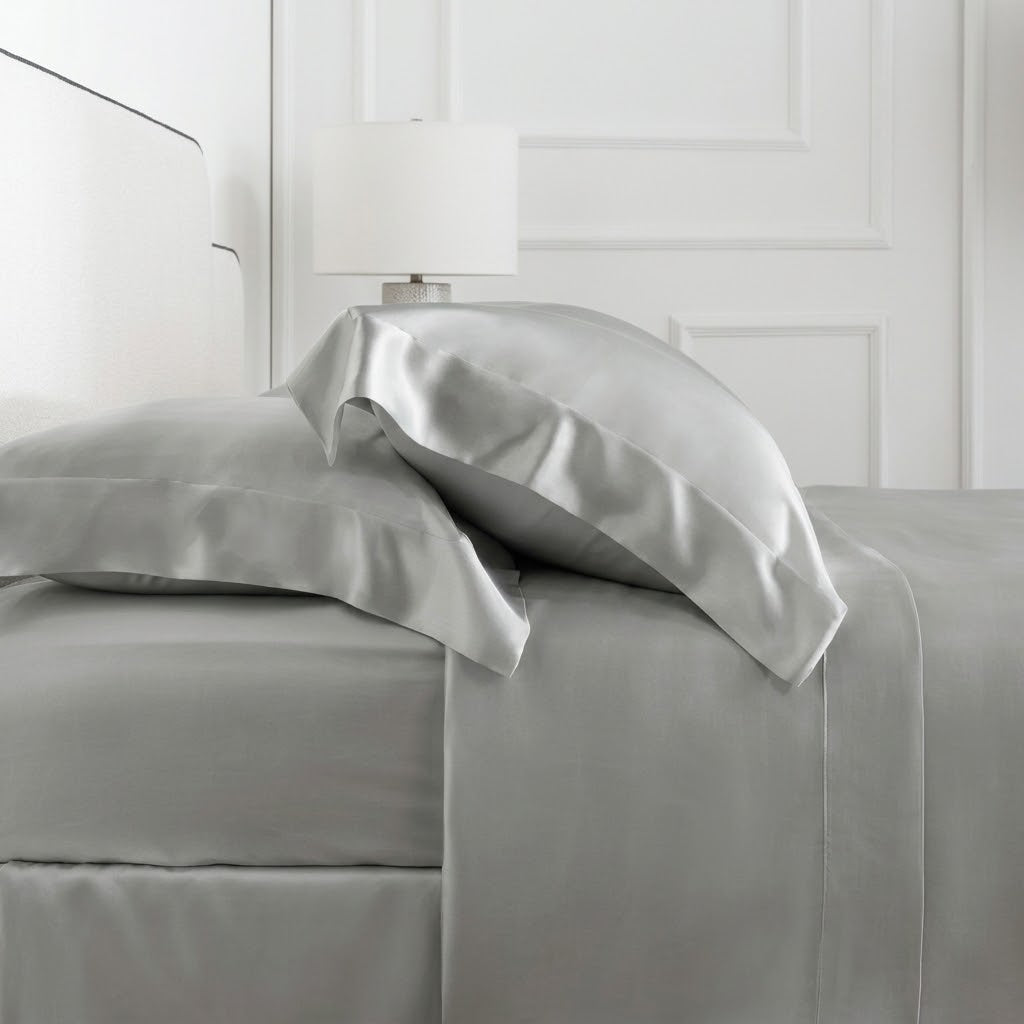 Fronha Buddemeyer Luxus Seda Royale 50x70cm Cinza Platina