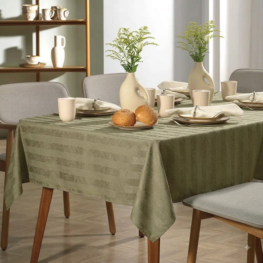 Toalha de Mesa Retangular Karsten Campestre Erva Mate 1,80x2,20m