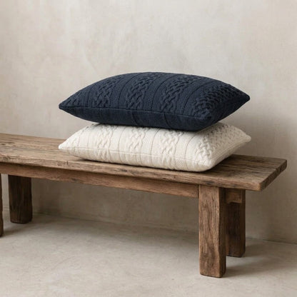 Almofada Tricot Buddemeyer Luxus Castello Azul Marinho 50x90cm 100% Algodão
