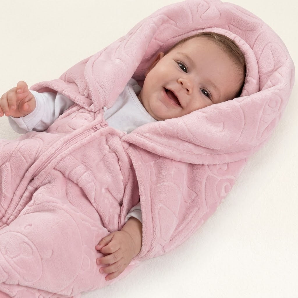 Cobertor Jolitex Babay Sac Touch Texture Rosa 0,80x0,90cm