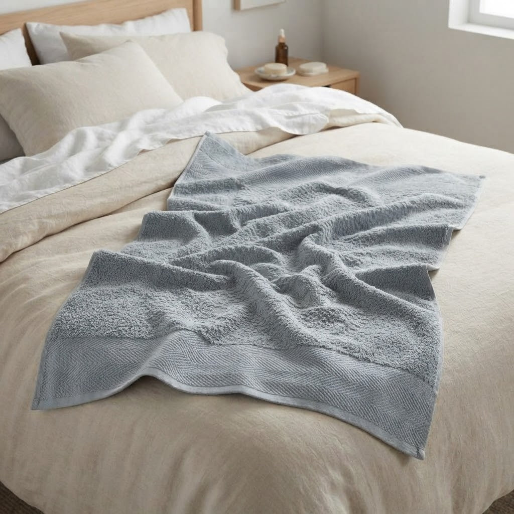 Toalha de Banho Gigante Leggero Prata 100% Algodão 80x1,60m