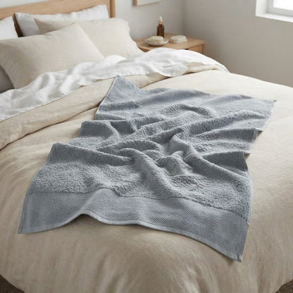 Toalha de Banho Gigante Leggero Prata 100% Algodão 80x1,60m